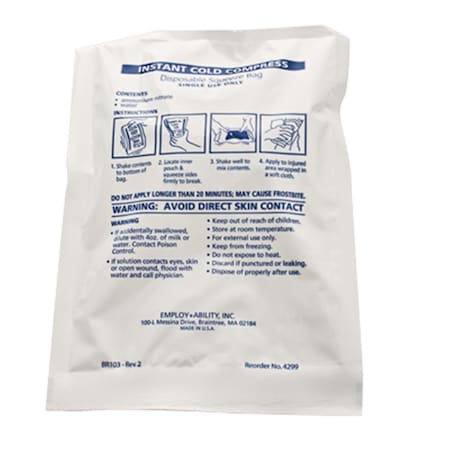 Fabrication Enterprises Instant Cold Compress, Standard 6 x 9 in. FA124387